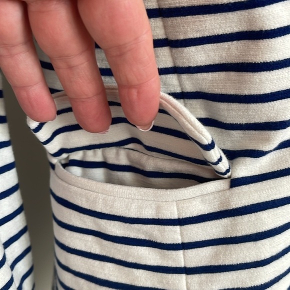 J. CREW NAUTICAL NAVY BLUE/WHITE BLAZER JACKET SIZE XXS - Picture 4 of 11